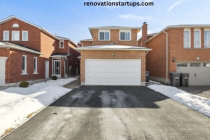 Front exterior of 82 Candy Crescent, Brampton, a brick two-storey with double garage