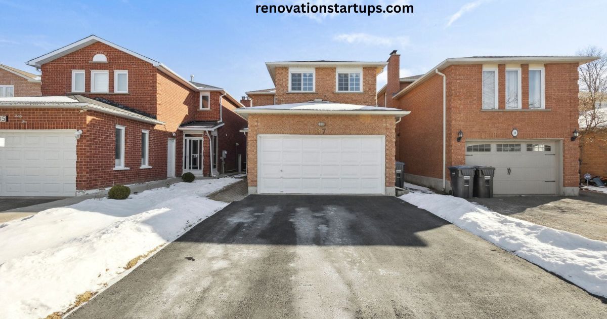 Front exterior of 82 Candy Crescent, Brampton, a brick two-storey with double garage