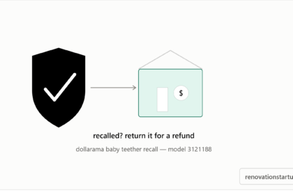 Dollarama baby teether recall refund process illustration for Disney Baby Water Teether