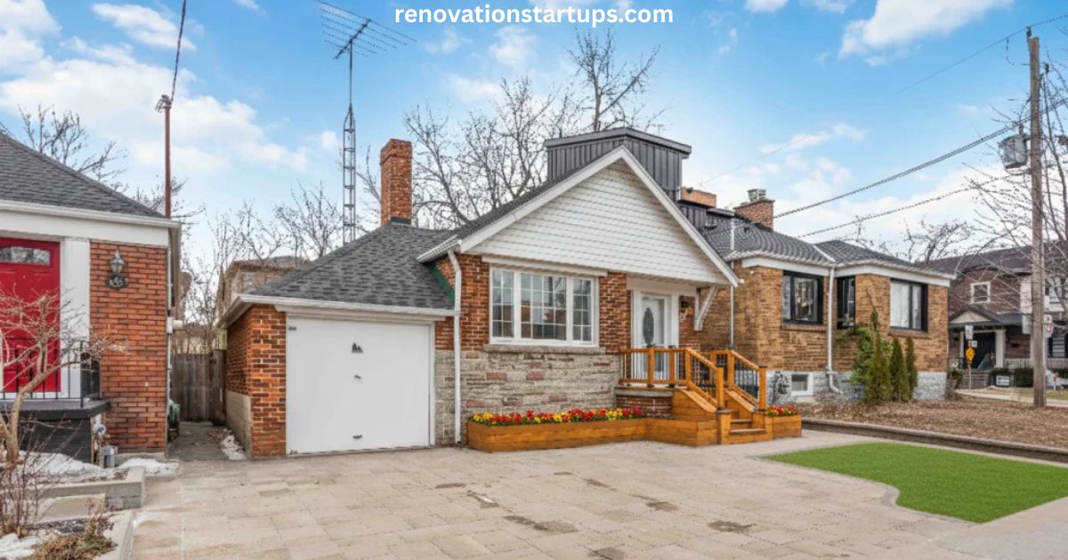 461 O'Connor Drive Toronto raised bungalow with brick exterior, attached garage, private driveway, and landscaped front yard in Old East York